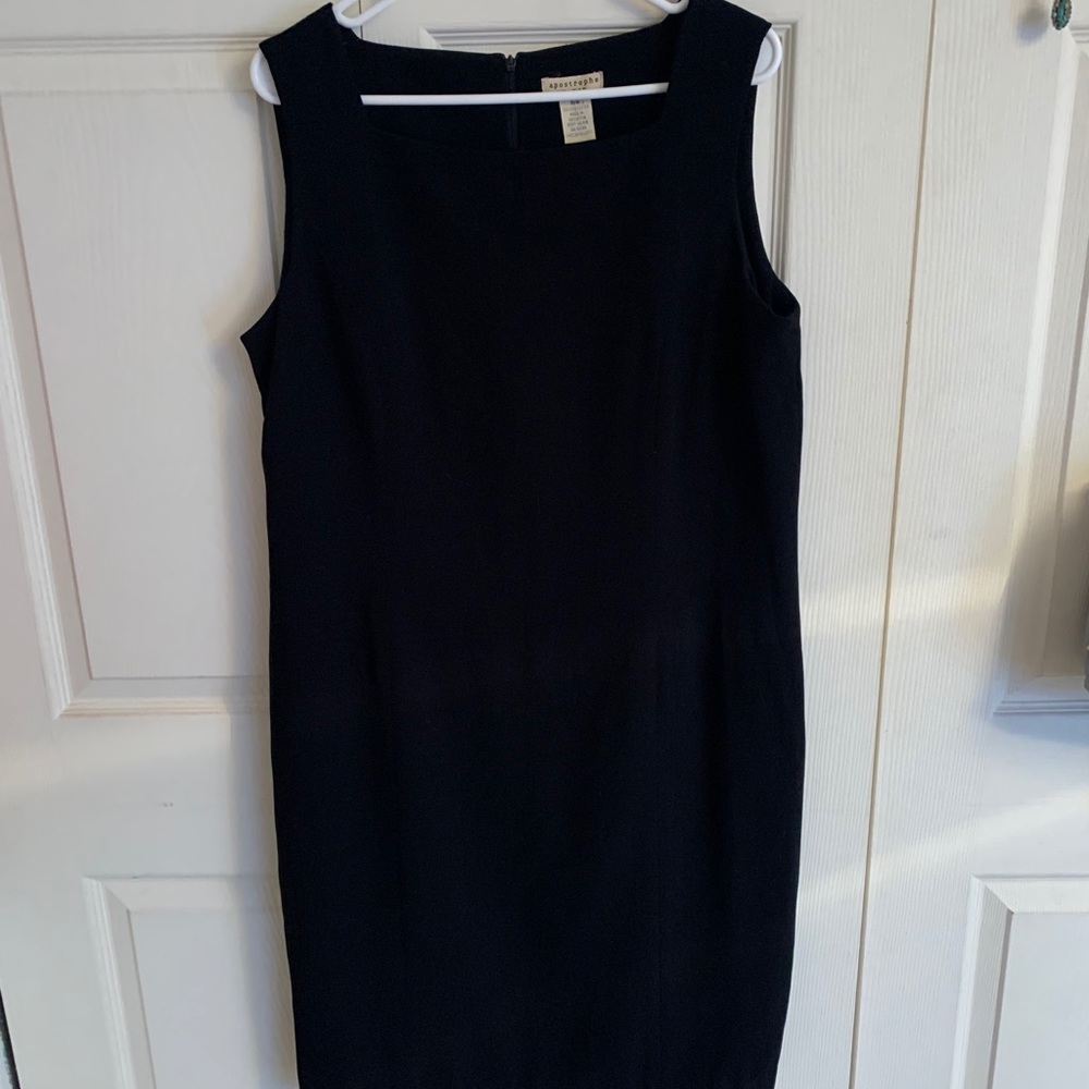 Black shift dress
